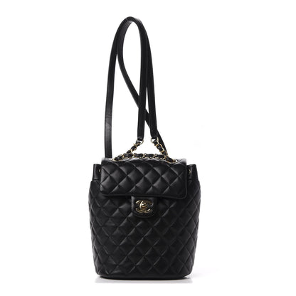Chanel Calfskin Quilted Mini Urban Spirit Backpack Black 1 of 10