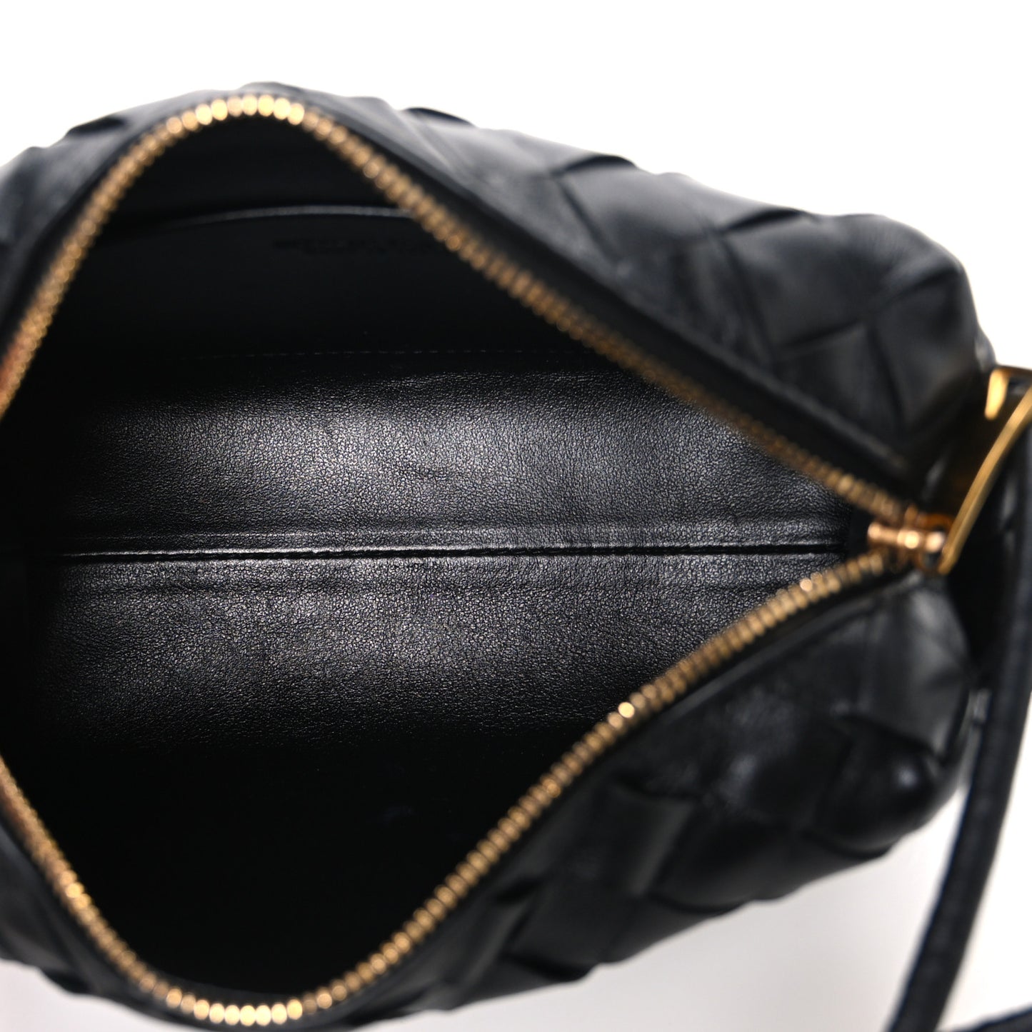 Nappa Intrecciato Mini Loop Camera Bag Black