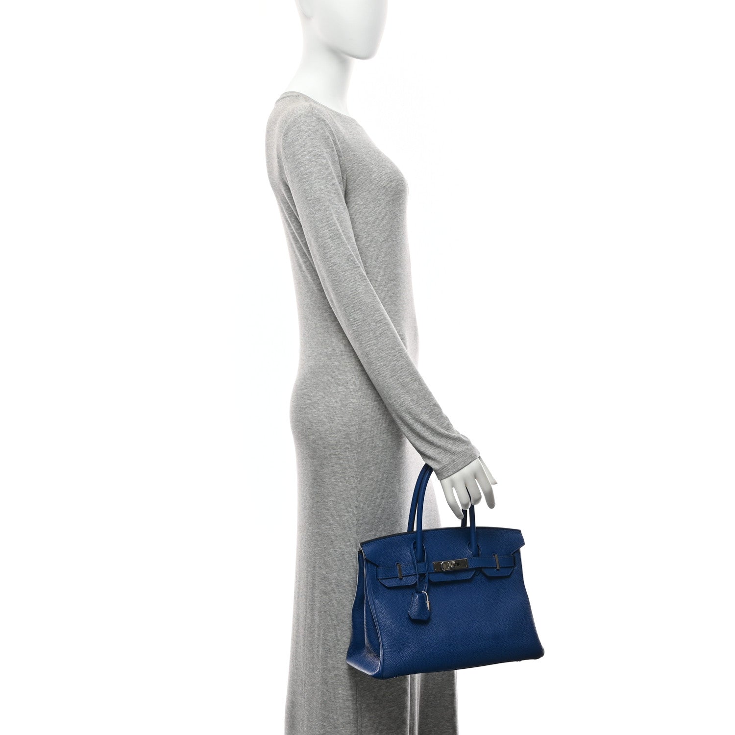 Hermes Togo Birkin 30 Bleu France 2 of 10