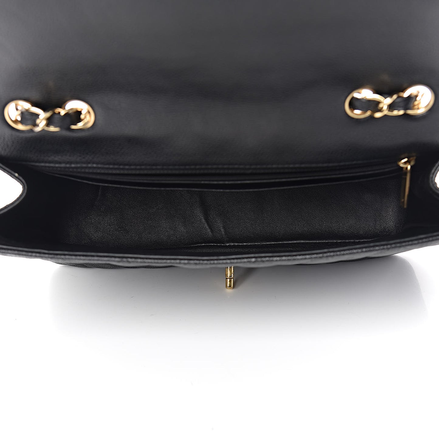 Caviar Quilted Jumbo Single Flap Black