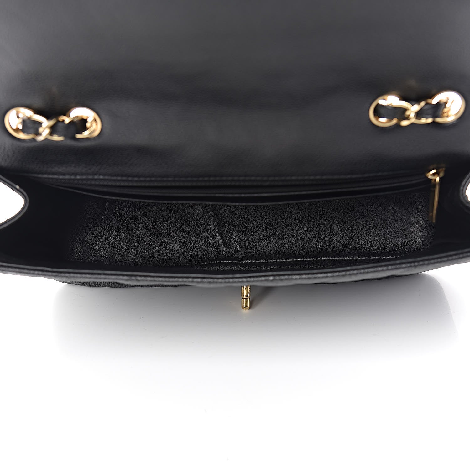 Chanel Caviar Quilted Jumbo Single Flap Black 5 of 12