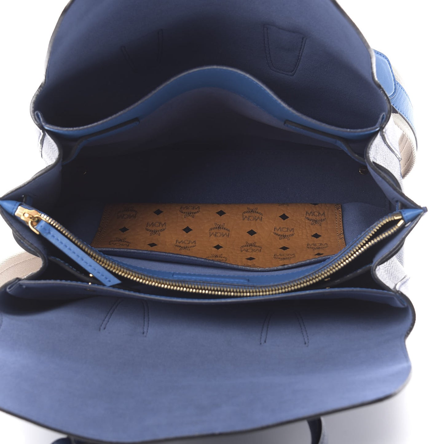 Grained Calfskin Medium Milla Tote Navy