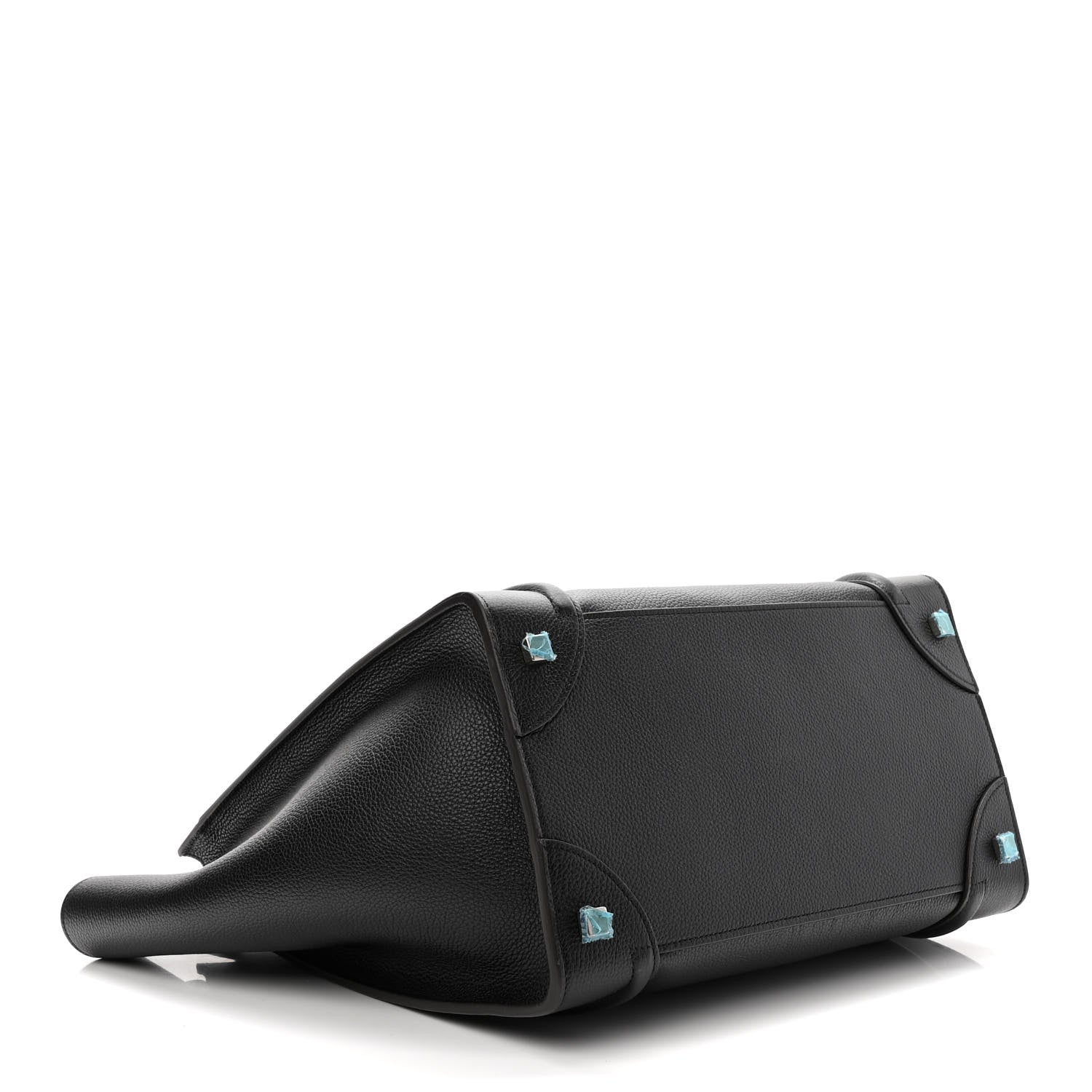 Celine Drummed Calfskin Mini Luggage Black 4 of 11