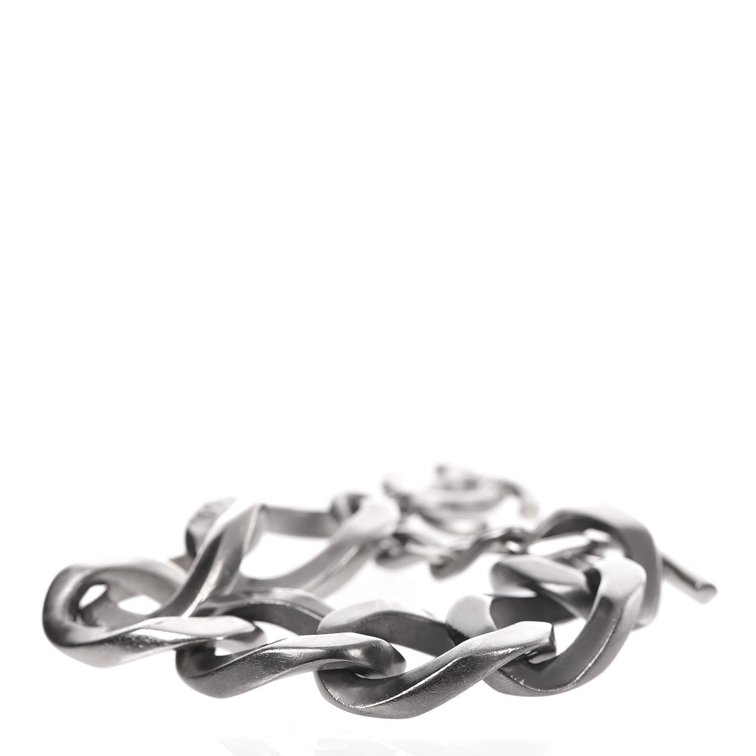 Chanel Chain Link CC Bracelet Silver 3 of 5
