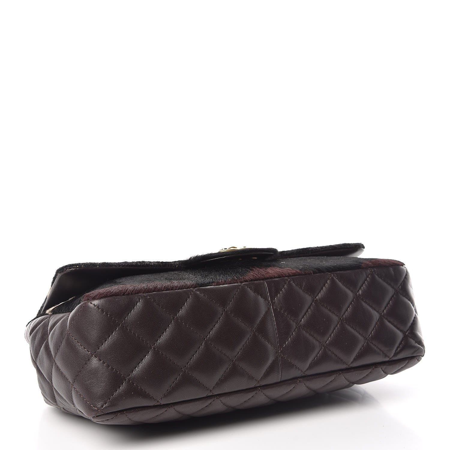 Chanel Pony Hair Lambskin Medium Paris Dallas Single Flap Gold 5 of 10