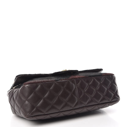 Chanel Pony Hair Lambskin Medium Paris Dallas Single Flap Gold 5 of 10