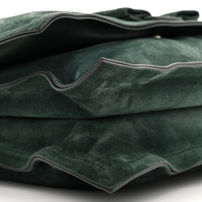 Salvatore Ferragamo Suede Calfskin Small Viva Bow Shoulder Bag Green 11 of 12