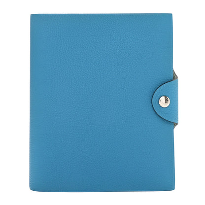 Hermes Togo Ulysse PM Notebook Cover Blue Jean 1 of 8