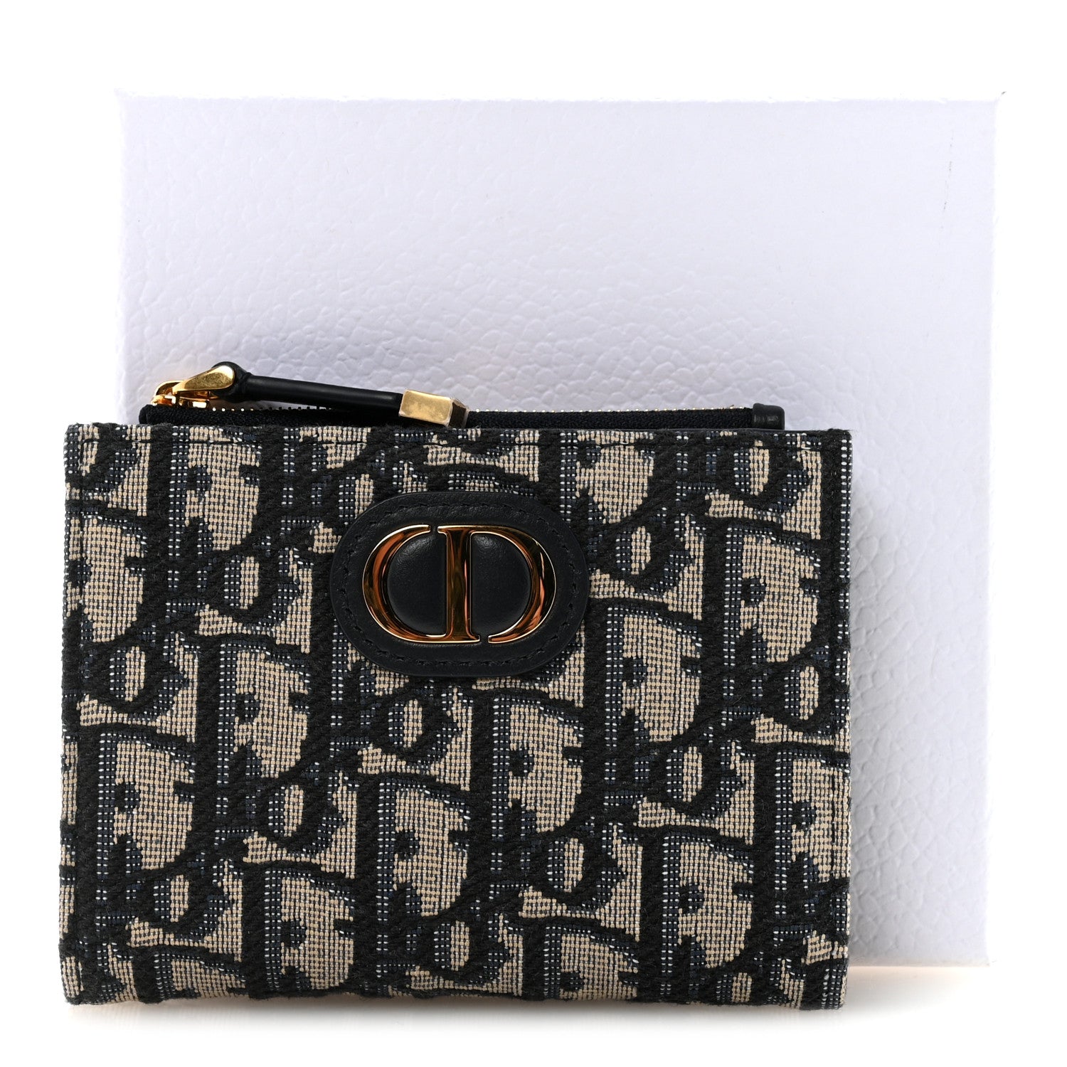 Christian Dior Oblique 30 Montaigne Dahlia Wallet Blue 8 of 8