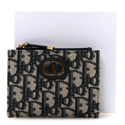 Christian Dior Oblique 30 Montaigne Dahlia Wallet Blue 8 of 8