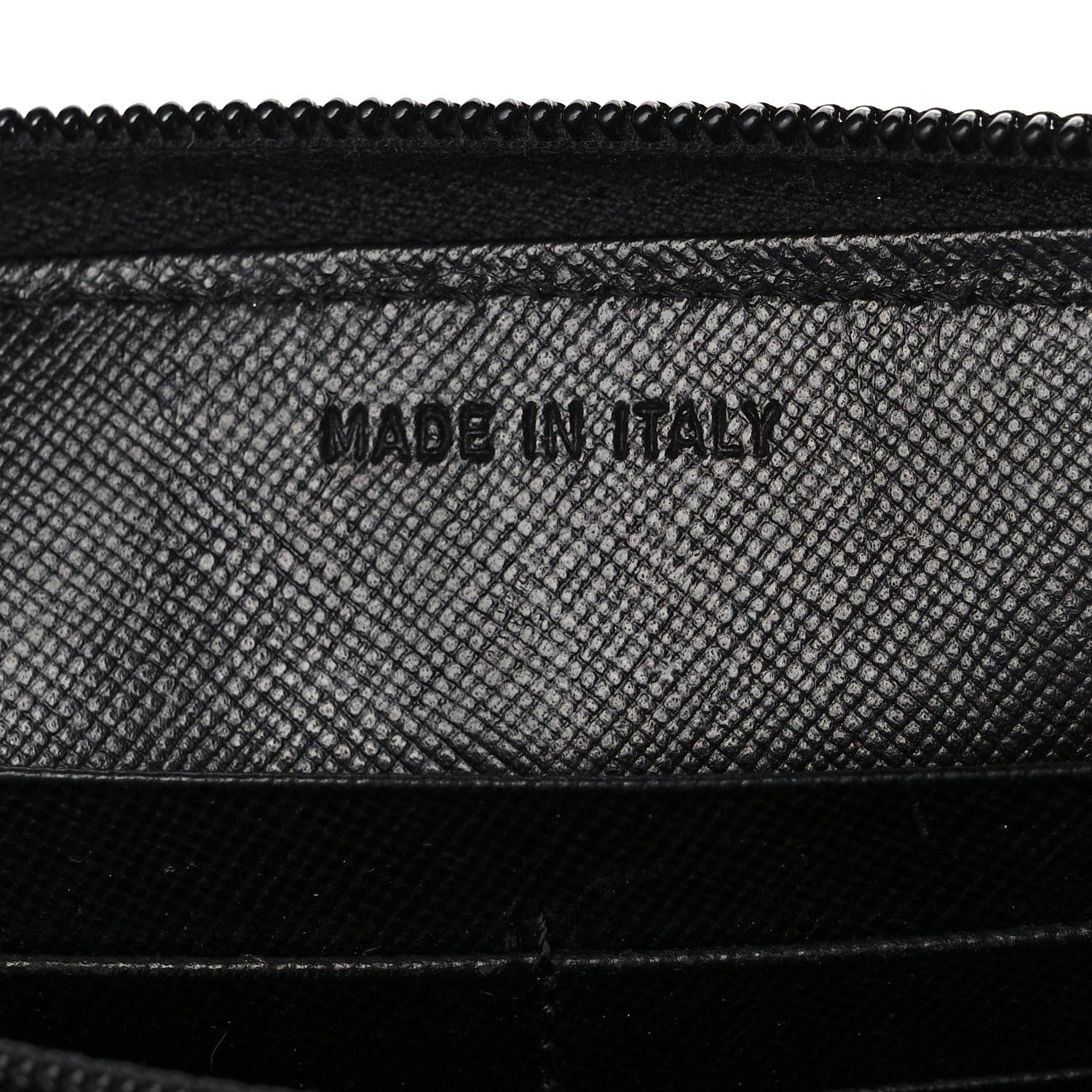 Prada Tessuto Nylon Zip Around Wallet Black 6 of 11