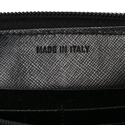 Prada Tessuto Nylon Zip Around Wallet Black 6 of 11