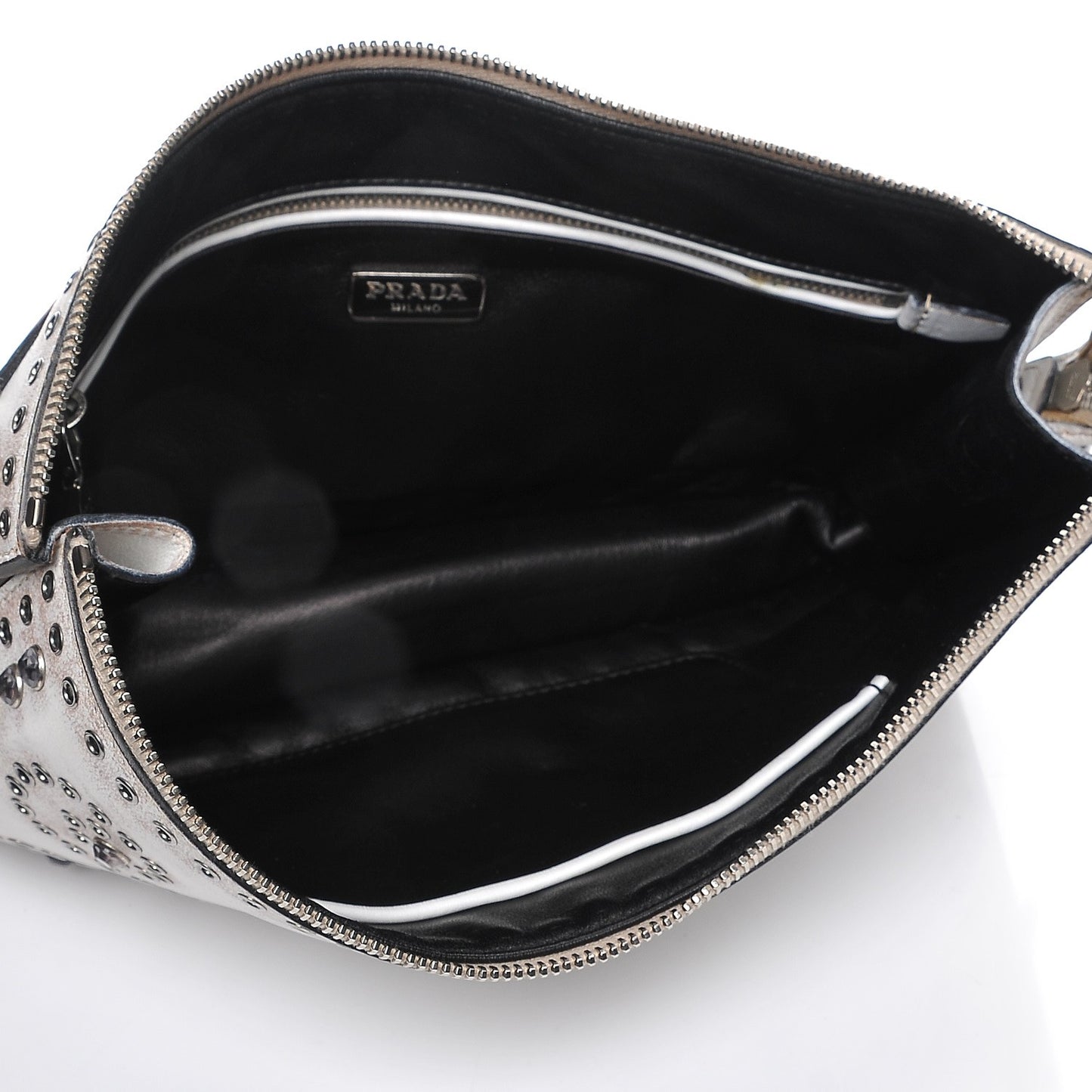 Vitello Vintage Studded Clutch