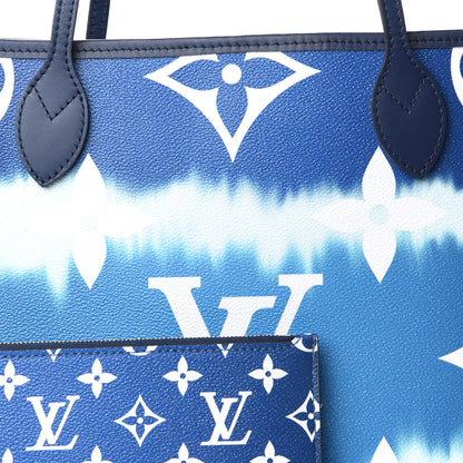 Louis Vuitton Monogram Escale Neverfull MM Blue 10 of 10