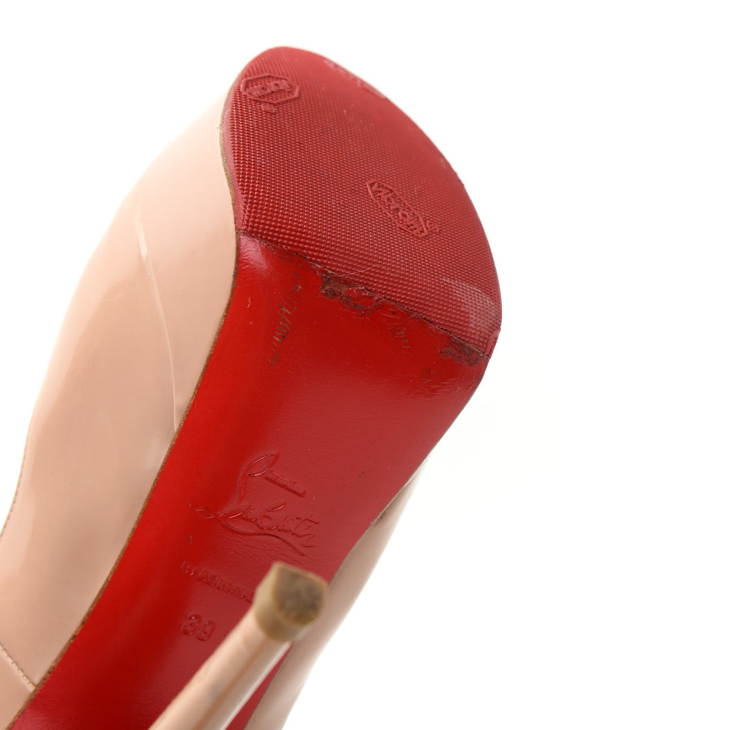 Patent Lady Peep 150 Pumps 39 Nude