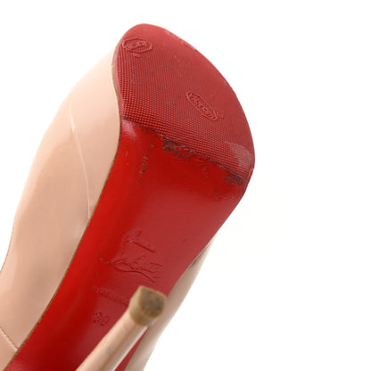 Christian Louboutin Patent Lady Peep 150 Pumps 39 Nude 10 of 12