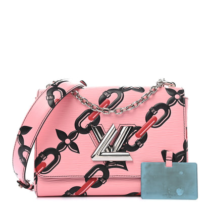 Louis Vuitton Epi Chain Flower Twist Shoulder Bag MM Pink 1 of 10