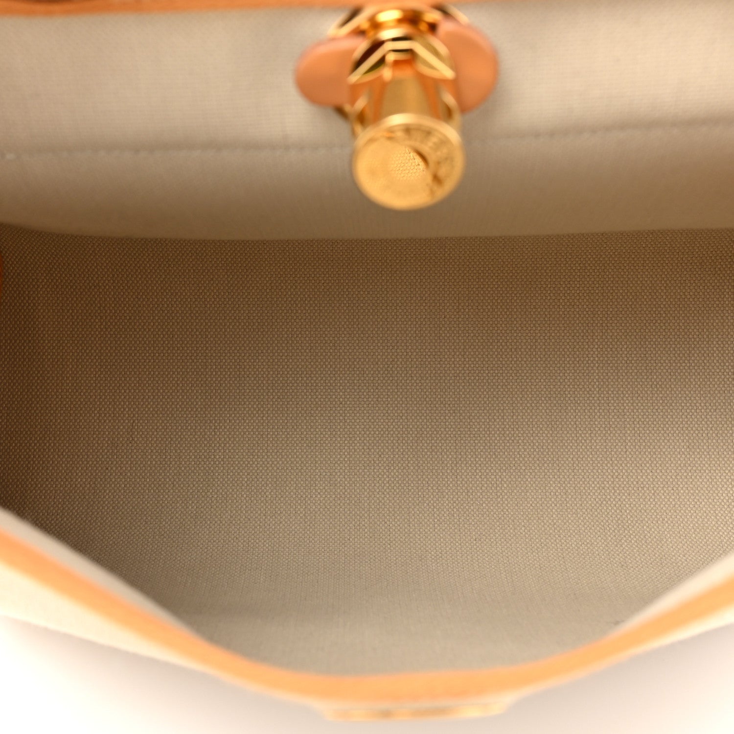 Hermes Vache Hunter Toile Herbag Zip 31 PM Trench Gold 6 of 11