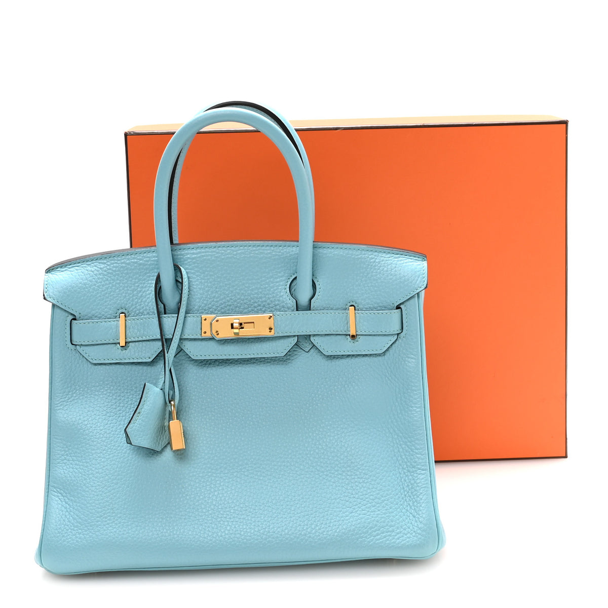 Togo Birkin 30 Bleu Saint Cyr