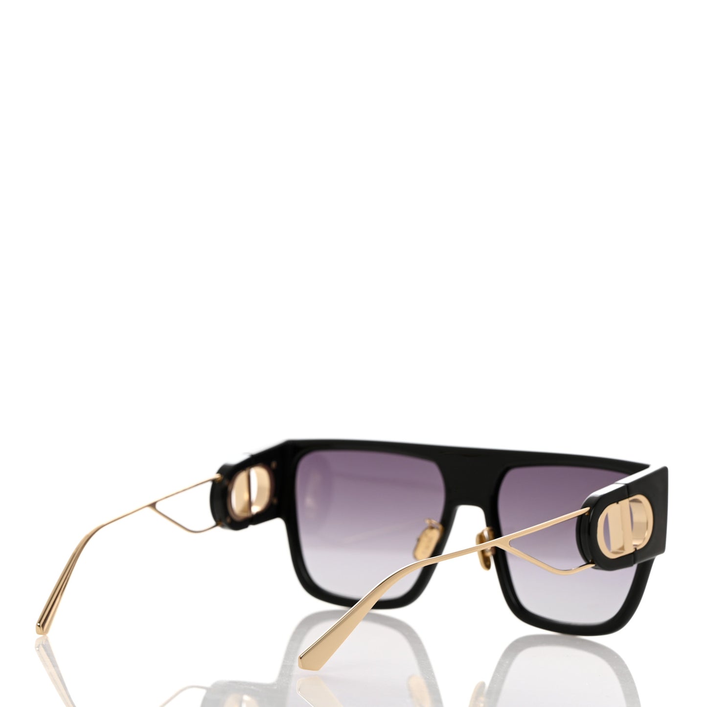 Rectangular 30 Montaigne S3U Sunglasses Black