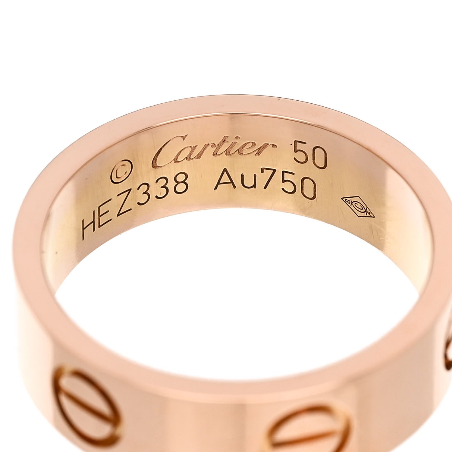 Cartier 18K Pink Gold 5.5mm LOVE Ring 50 5.25 4 of 5
