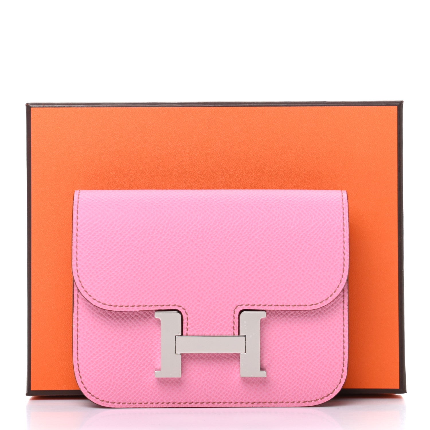 Hermes Epsom Constance Slim Wallet 5P Pink 7 of 7