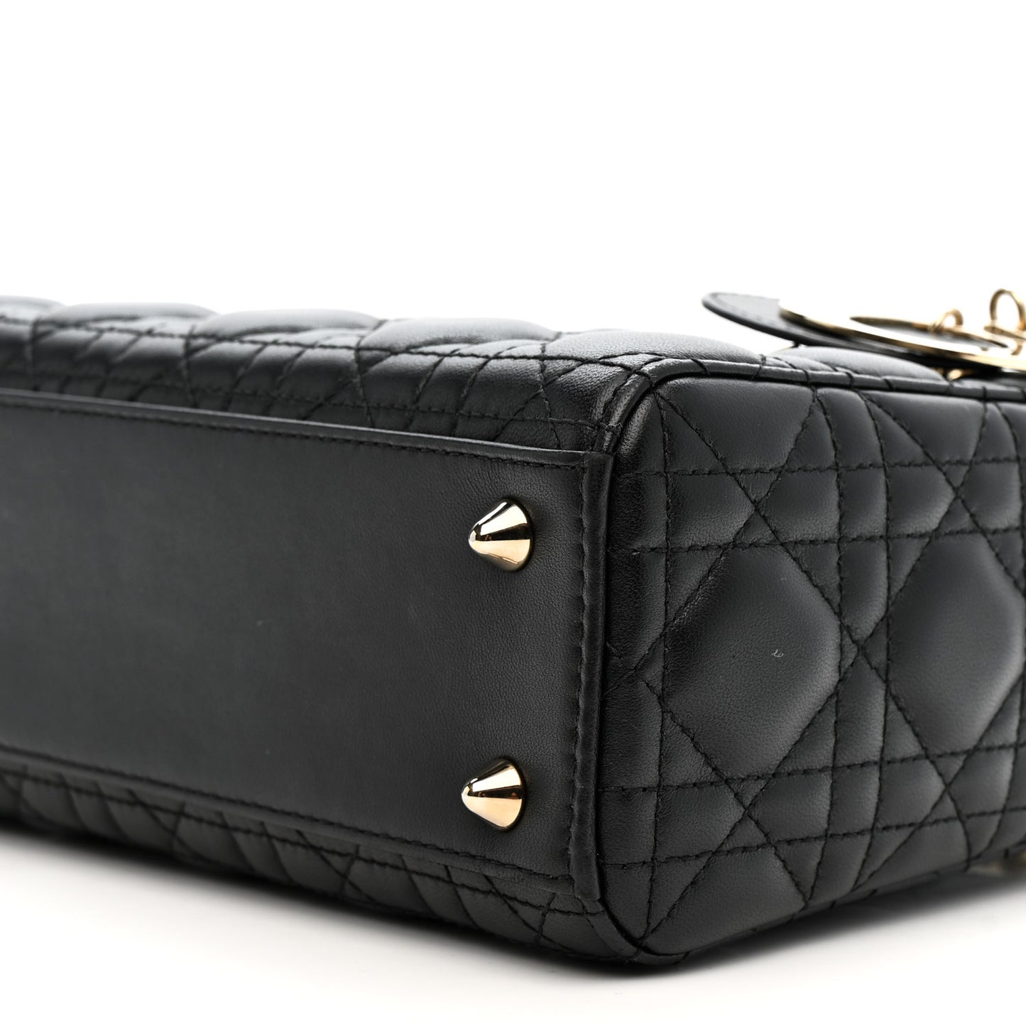 Lambskin Cannage Small My ABCDior Lady Dior Black
