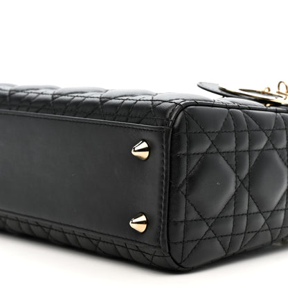 Christian Dior Lambskin Cannage Small My ABCDior Lady Dior Black 10 of 11