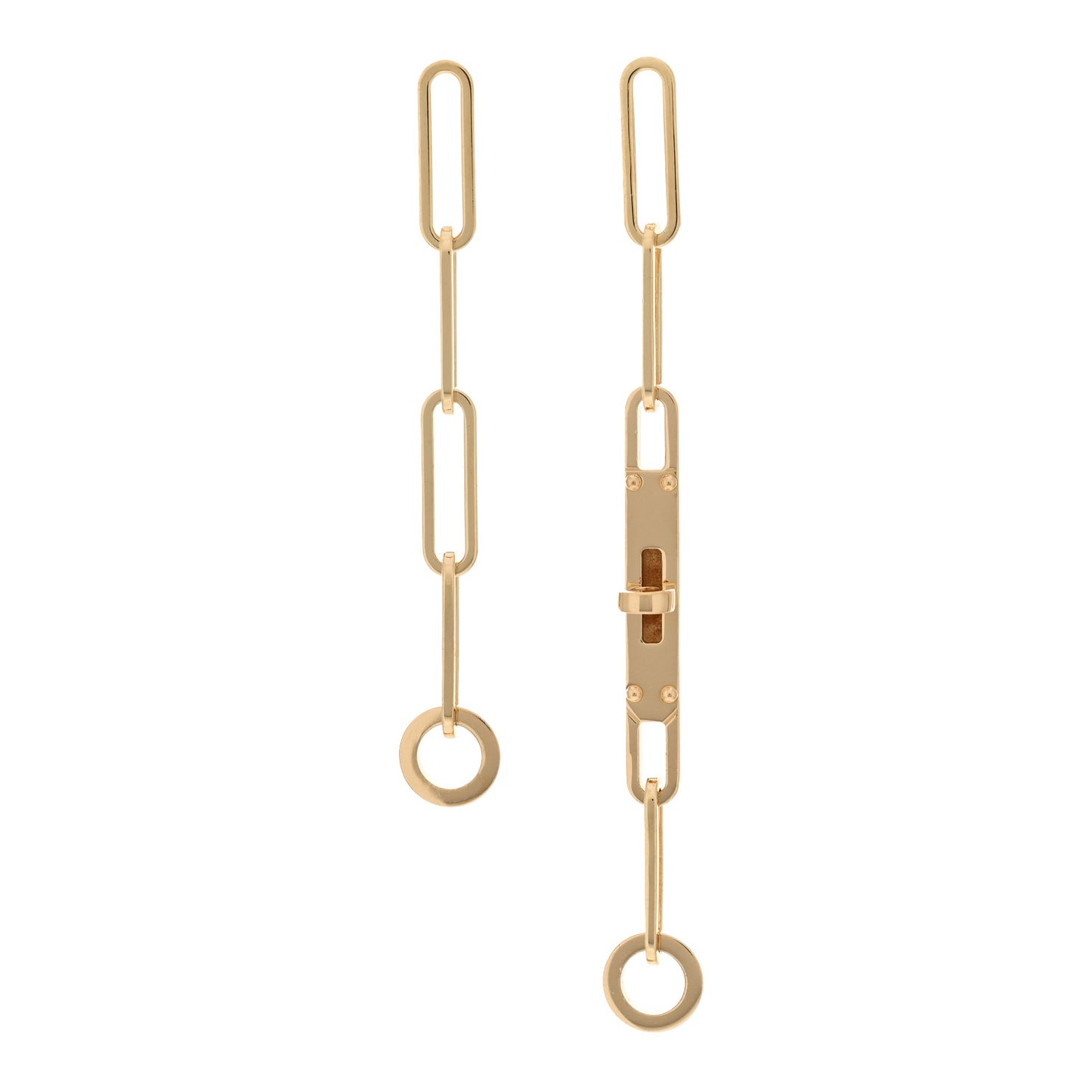 18K Yellow Gold TPM Kelly Chaine Earrings