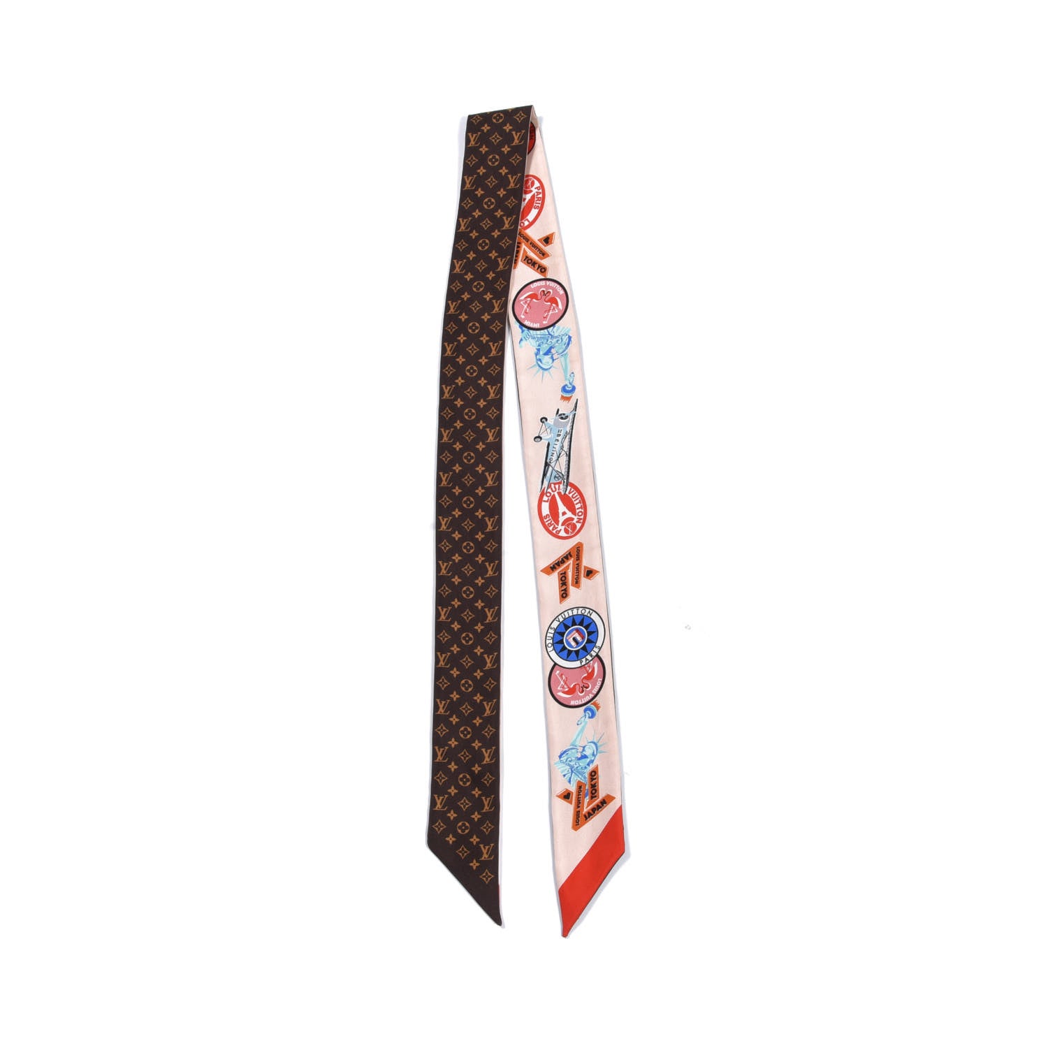 Louis Vuitton Silk Monogram World Tour Stickers BB Bandeau Nude 3 of 3