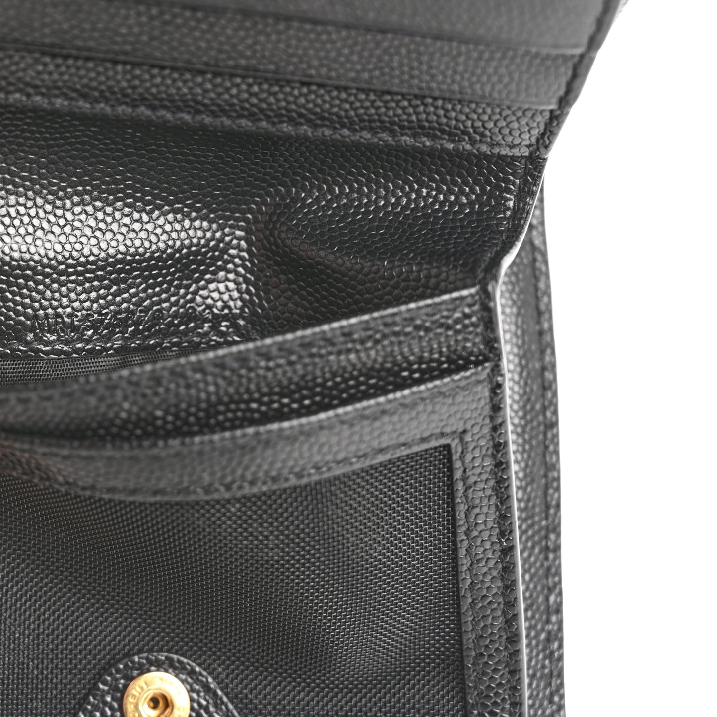 Grain De Poudre Matelasse Chevron Monogram Zipped Card Case Black