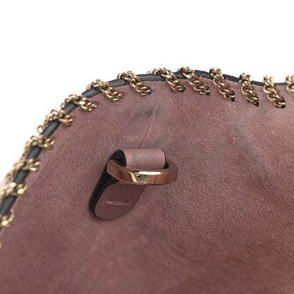 Valentino Garavani Calfskin Groumette Small Demilune Double Handle Satchel Lipstick 16 of 19