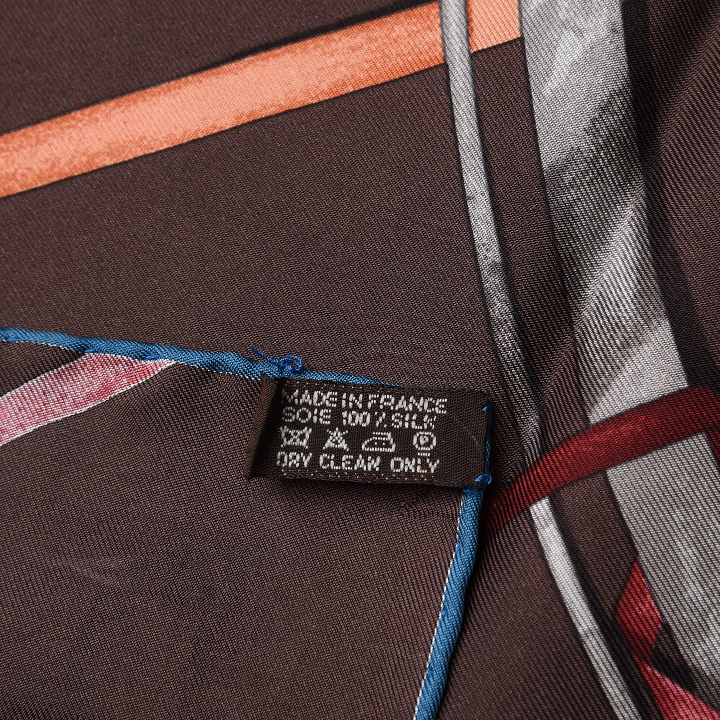 Silk Attrape Tes Reves Scarf 90 Chocolat Ardoise Taupe