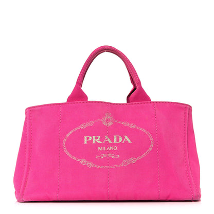 Prada Canapa Logo Shopping Tote Fuxia 1 of 18