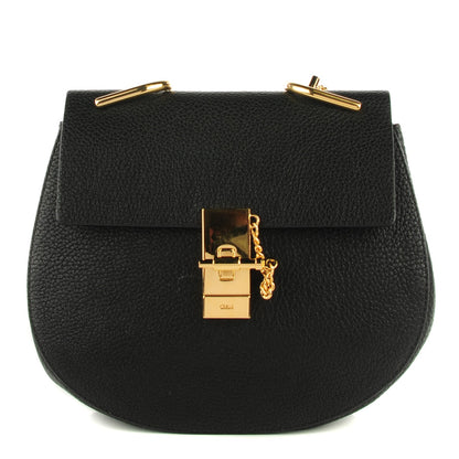 Chloe Grained Lambskin Drew Shoulder Bag Black 1 of 8