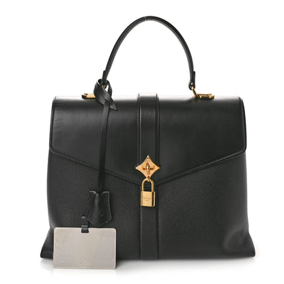 Louis Vuitton Grained Smooth Calfskin Rose Des Vents PM Black 3 of 12