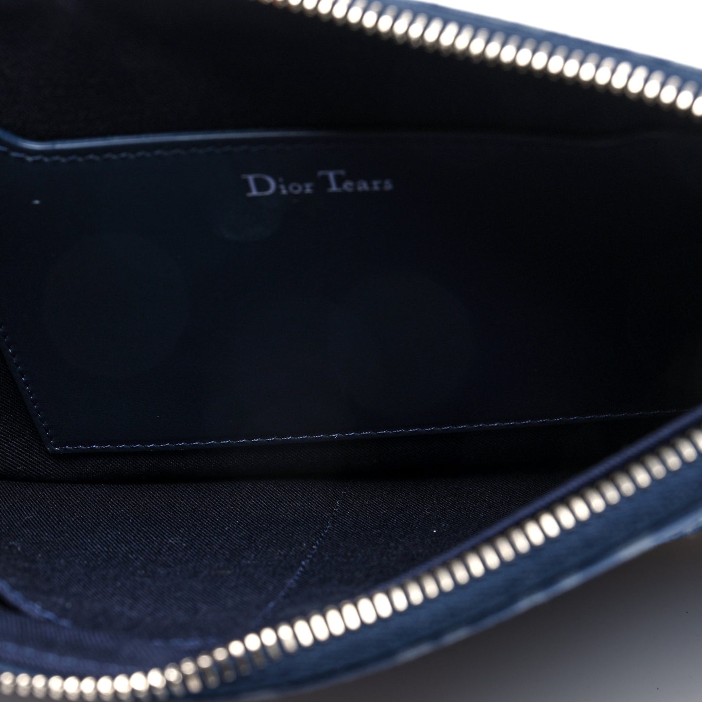 x Denim Tears A5 Oblique Flat Pouch Wristlet Blue