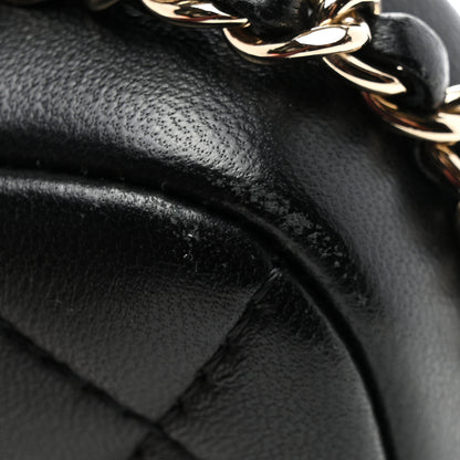 Chanel Lambskin Quilted My Precious Phone Case Flap Bag Black 12 of 12