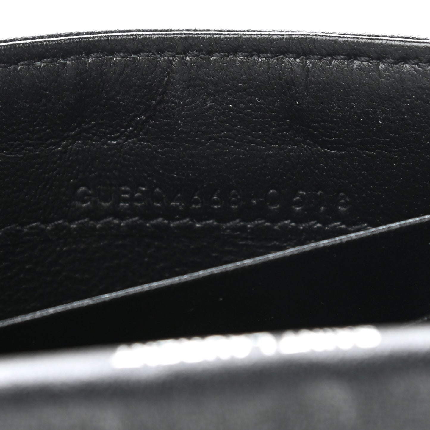Lambskin Y Quilted Monogram Small Loulou Envelope Wallet Black