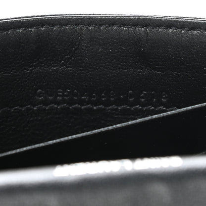 Saint Laurent Lambskin Y Quilted Monogram Small Loulou Envelope Wallet Black 7 of 9