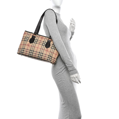 Burberry Haymarket Check Medium Regent Tote Chocolate 2 of 11