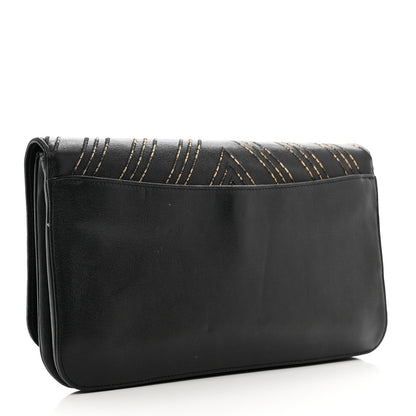 Chanel Sheepskin Chain CC Subtle Flap Black 3 of 11