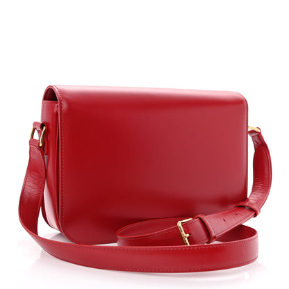 Celine Shiny Calfskin Teen Triomphe Red 3 of 13