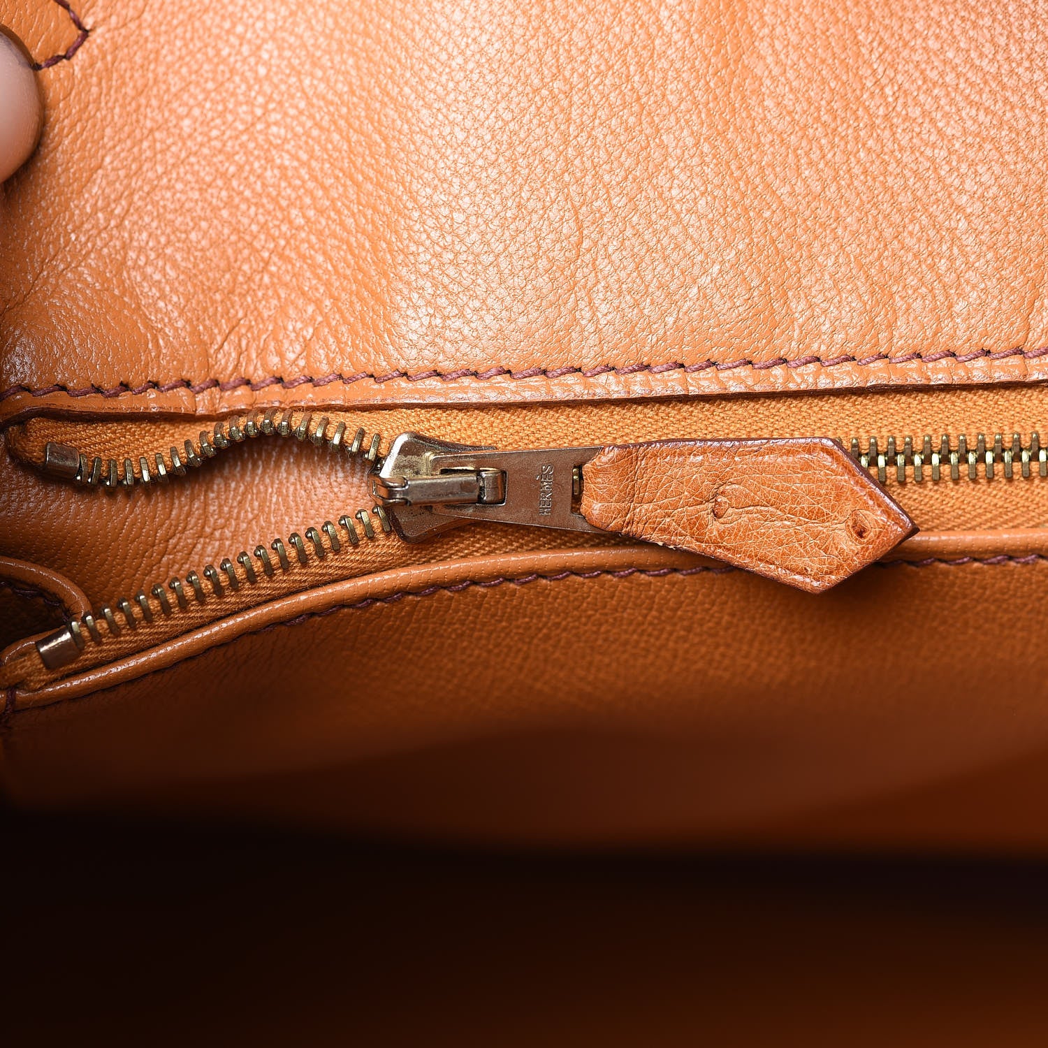 Hermes Ostrich Birkin 35 Gold 17 of 38