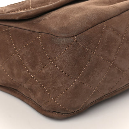 Chanel Ultra Soft Suede Calfskin Large Natural Beauty Flap Brown 7 of 8