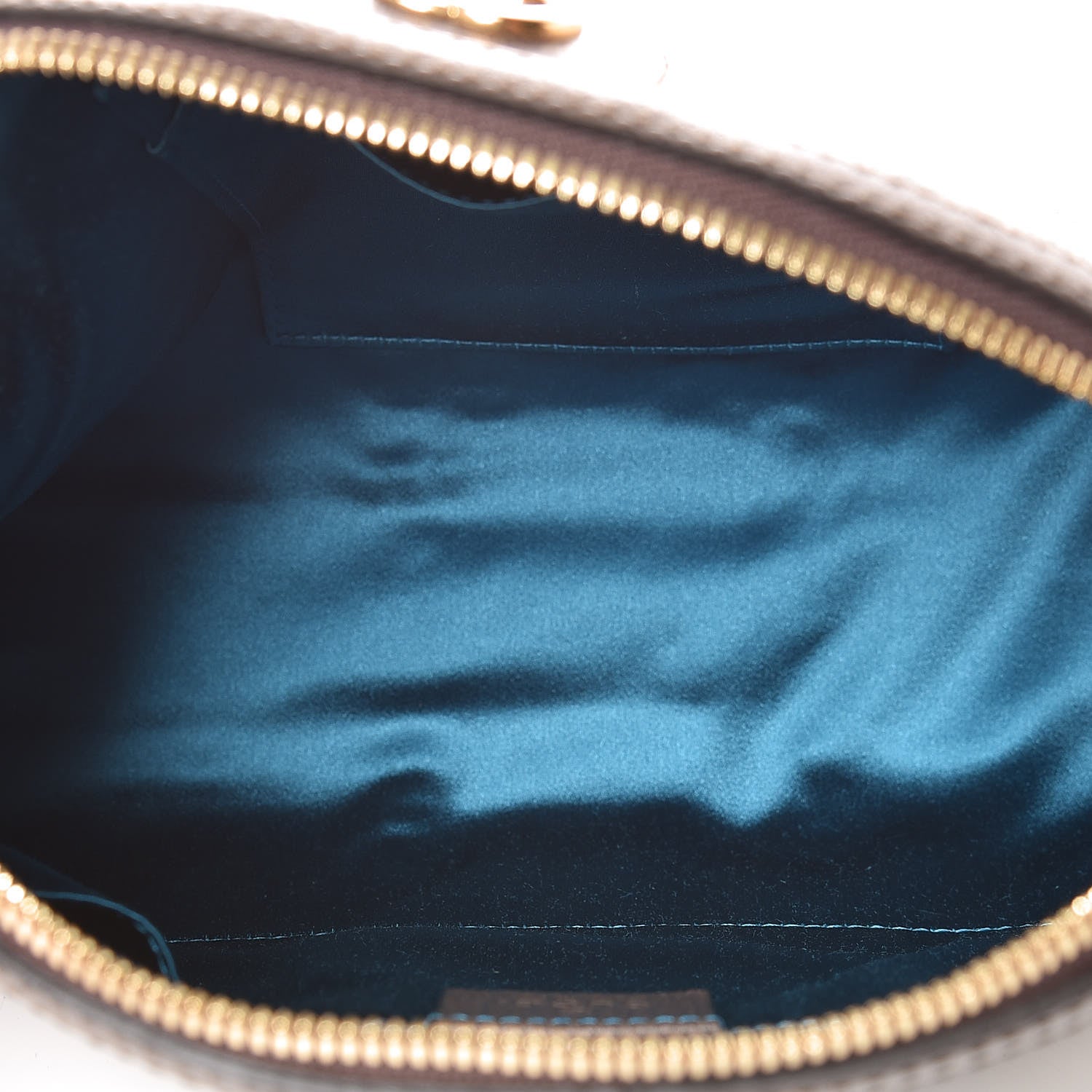 Gucci GG Supreme Monogram Textured Dollar Calfskin Web Small Ophidia Dome Shoulder Bag Beige Ebony New Acero 5 of 7