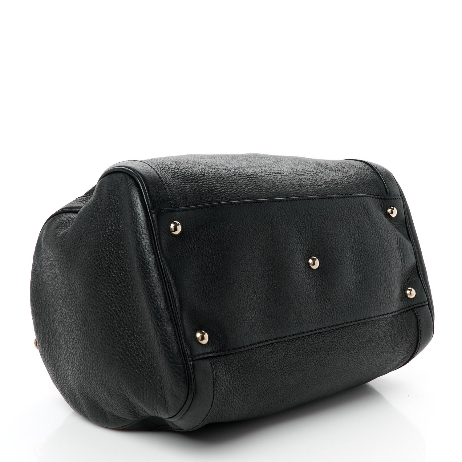 Gucci Pebbled Calfskin Medium Soho Boston Black 4 of 13