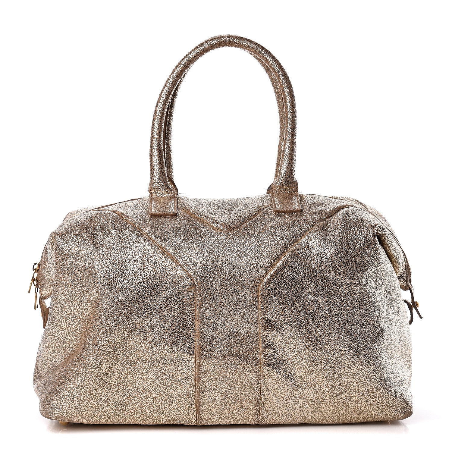 Saint Laurent Volcano Crackled Calfskin Medium Easy Y Bag Gold 1 of 30