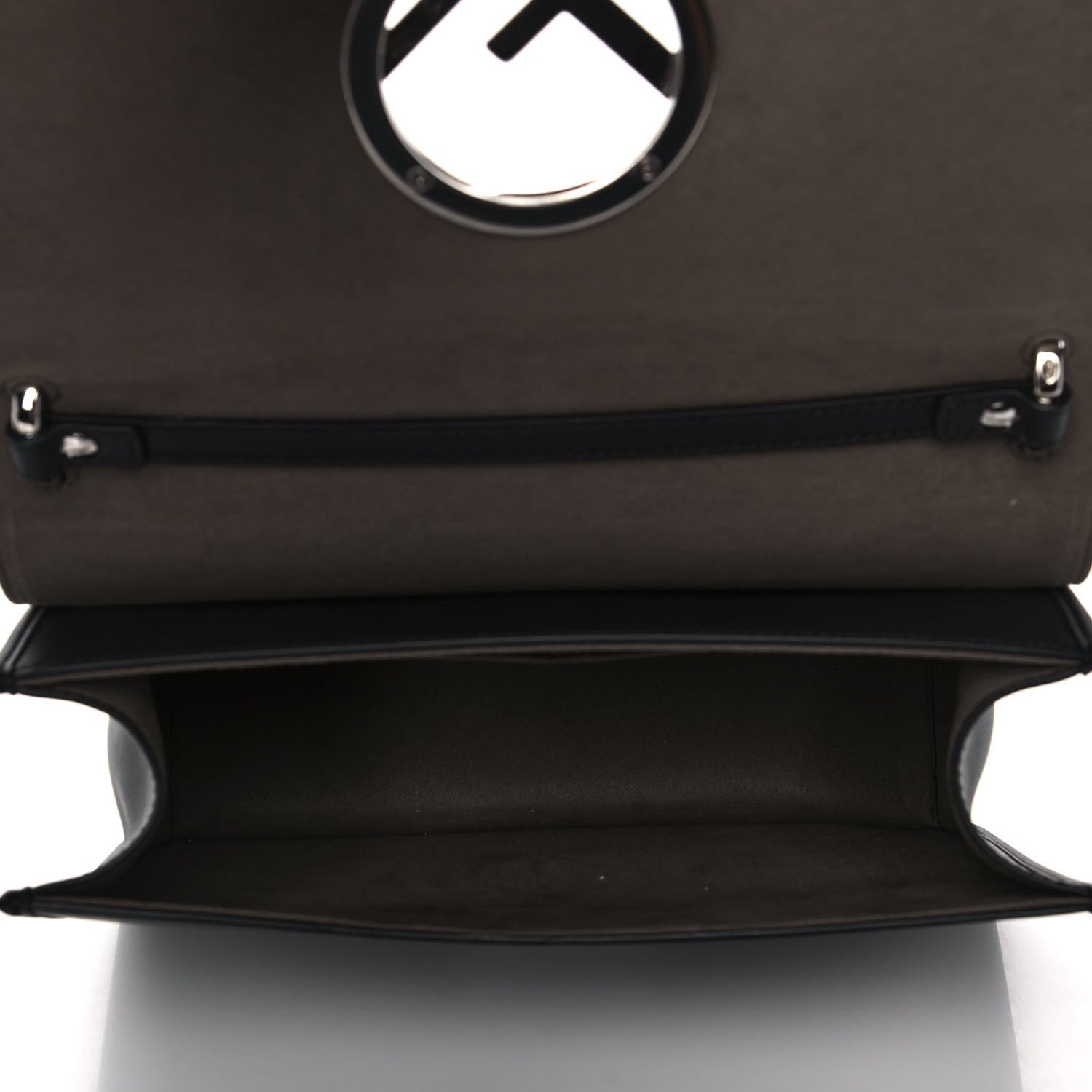 Fendi Vitello Century Opaco F is Fendi Kan I Shoulder Bag Black 5 of 13