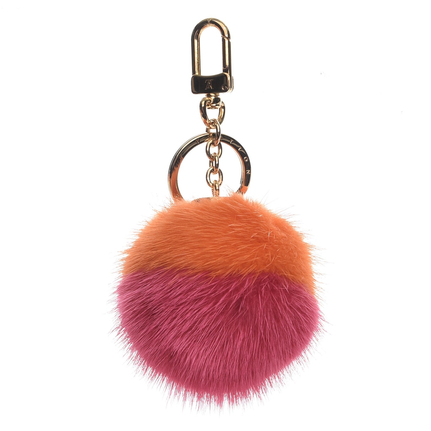 Louis Vuitton Mink Fluo Bubble Bag Charm Key Holder Orange 1 of 5